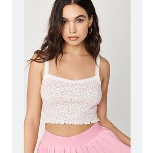Garage Lace Trim Sweetheart Cami